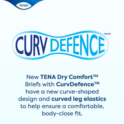 Tena® Dry Comfort™ Briefs with Curvdefence™ Extra Large, 52 – 62 Inch Five Drops