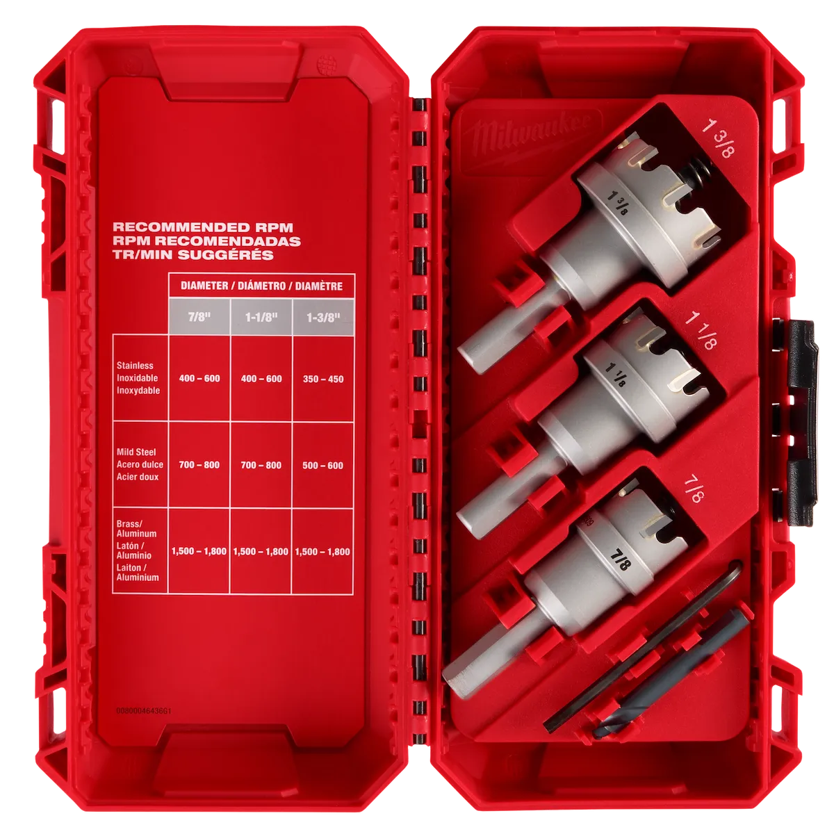 Milwaukee One-Piece Carbide Hole Cutter Set - 4PC 49-57-8623