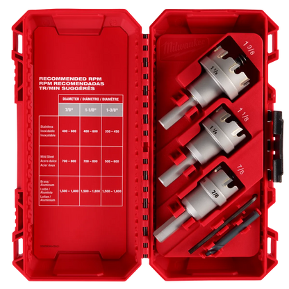 Milwaukee One-Piece Carbide Hole Cutter Set - 4PC 49-57-8623
