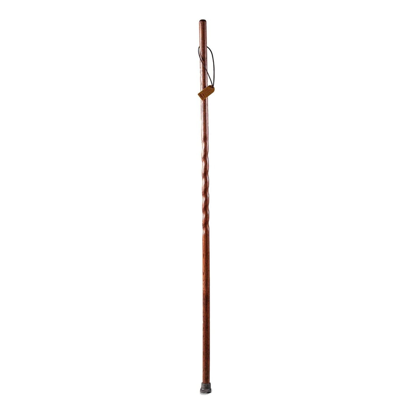 Brazos™ Twisted Oak Trekker Handcrafted Walking Stick, Red, 55-Inch
