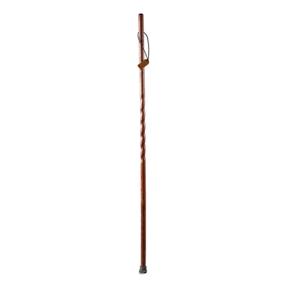 Brazos™ Twisted Oak Trekker Handcrafted Walking Stick, Red, 55-Inch