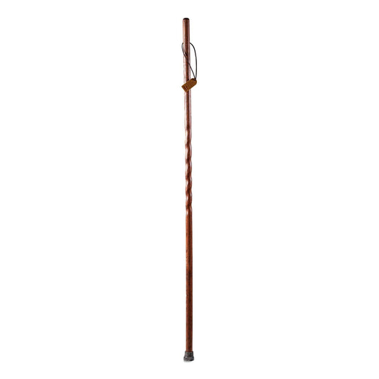 Brazos™ Twisted Oak Trekker Handcrafted Walking Stick, Red, 55-Inch