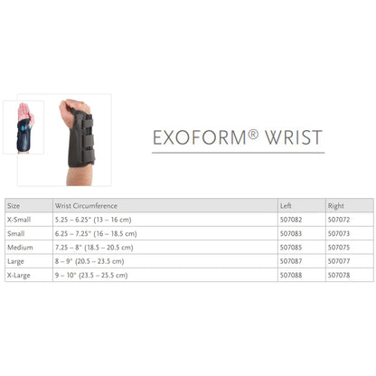 Ossur Exoform® Left Wrist Brace