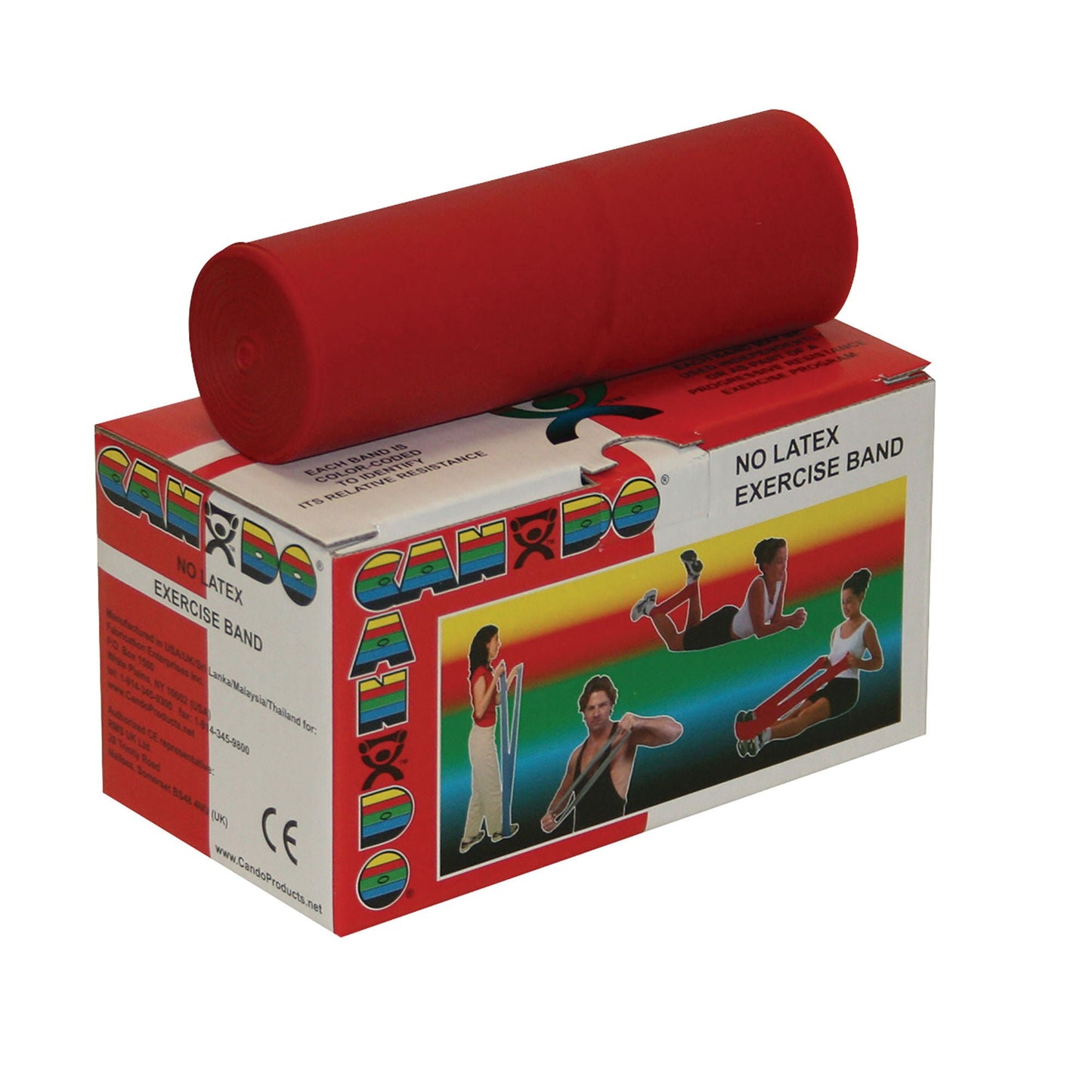 CanDo® Exercise Resistance Band, Red, Light Resistance