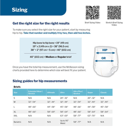 McKesson Super Moderate Absorbency Incontinence Underwear, Extra Large