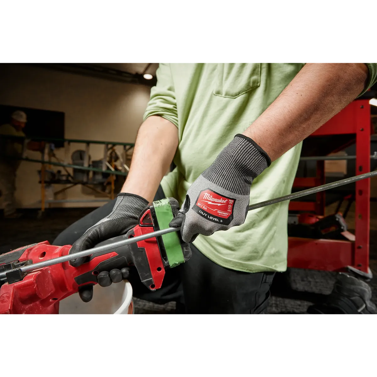 Milwaukee 12 Pair Cut Level 3 High Dexterity Polyurethane Dipped Gloves 48-73-8730B | ANSI Cut A3, 12-Piece
