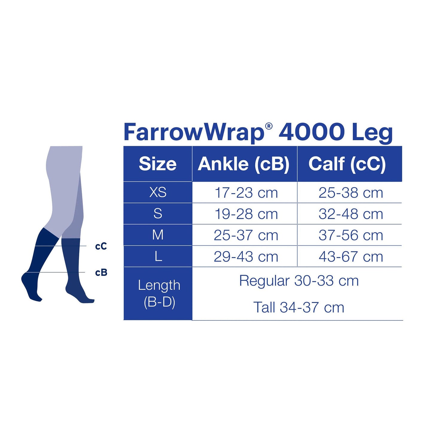 Jobst FarrowWrap 4000 Compression Wrap Medium / Regular Black Leg