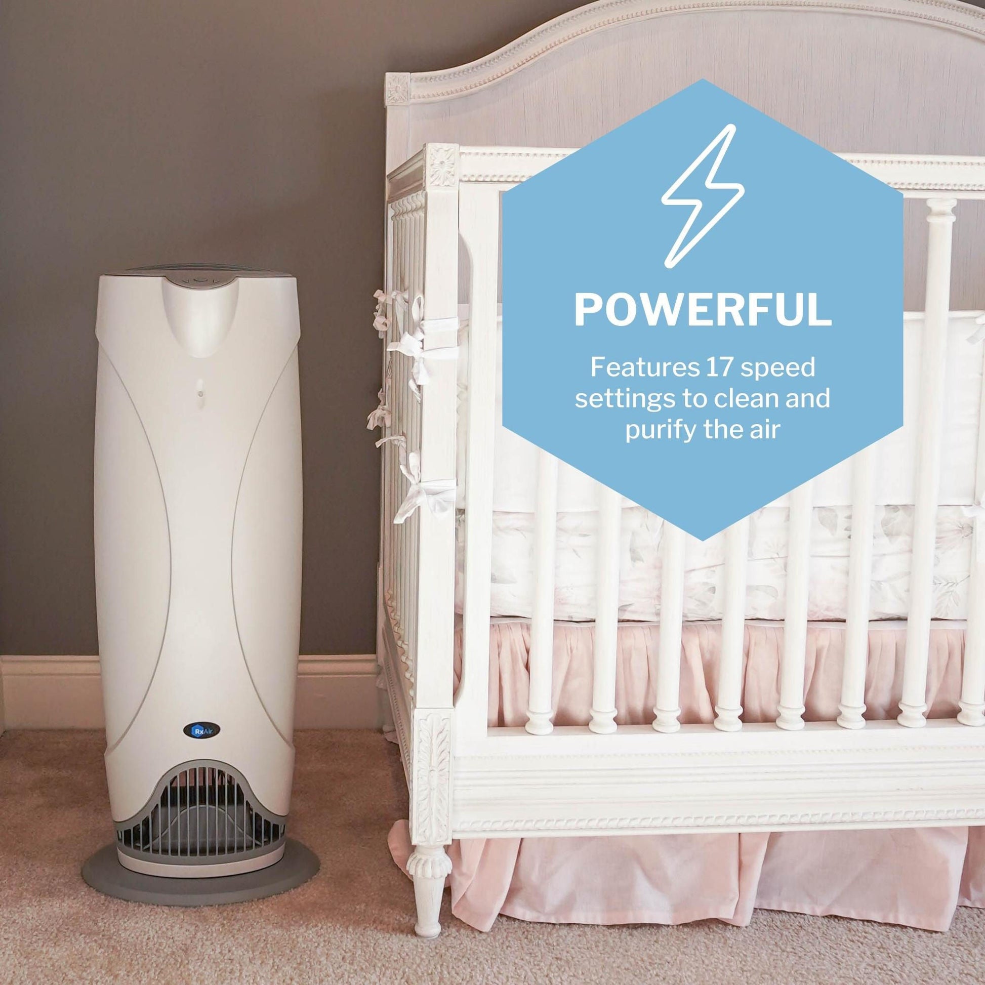 Vystar RX-Air Purifier for Large Rooms, Filterless UV Purification