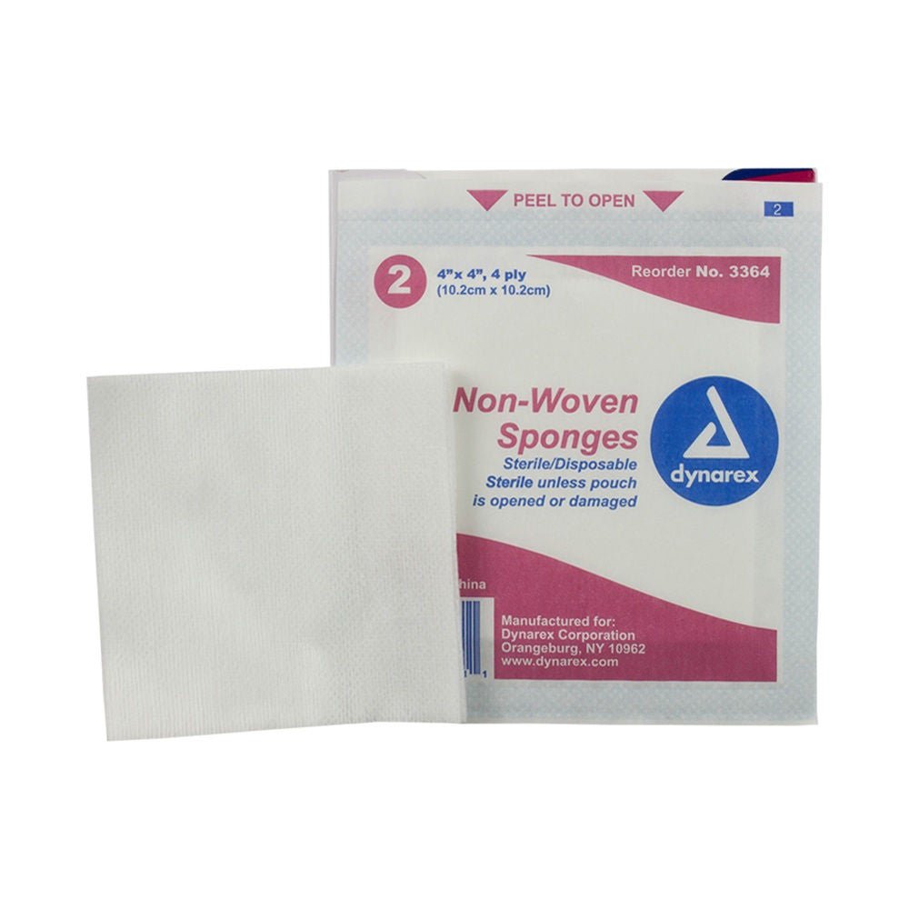 dynarex® Sterile Nonwoven Sponge, 4-Ply
