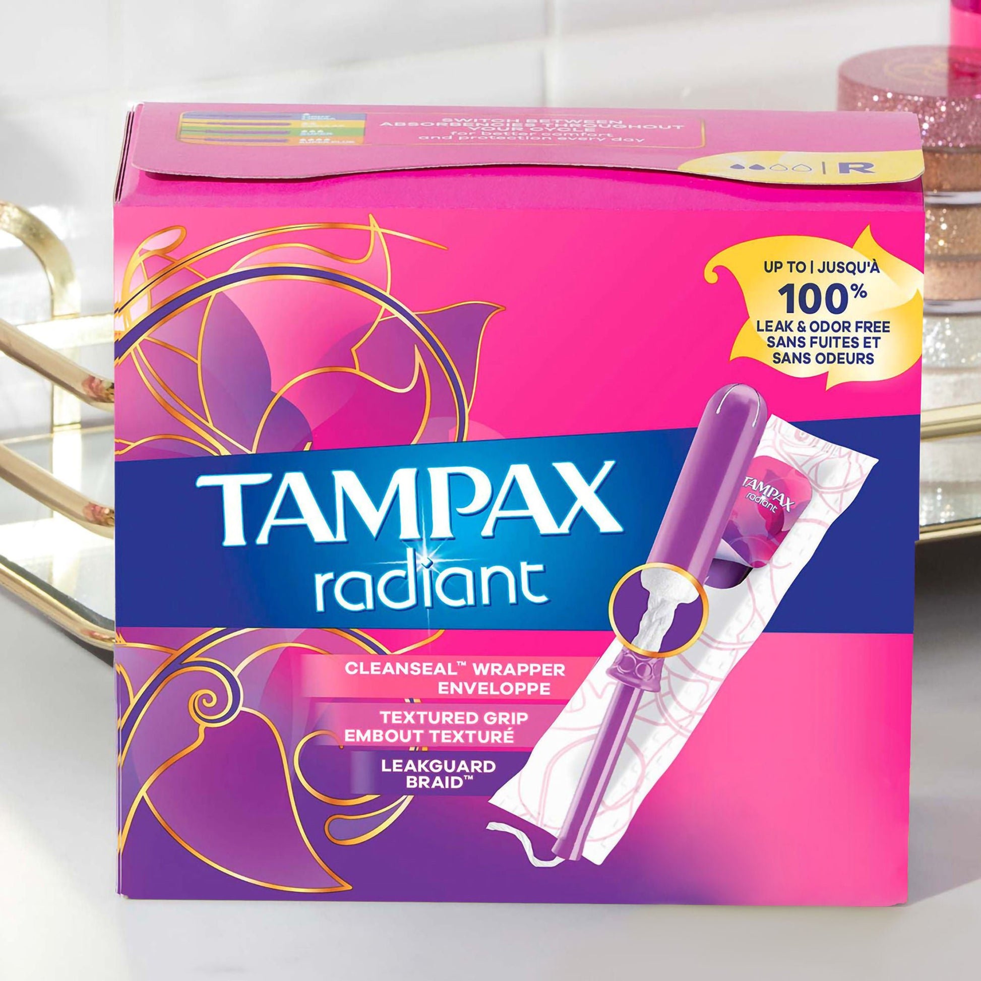 Tampax® Radiant Tampons Regular Absorbency Unscented