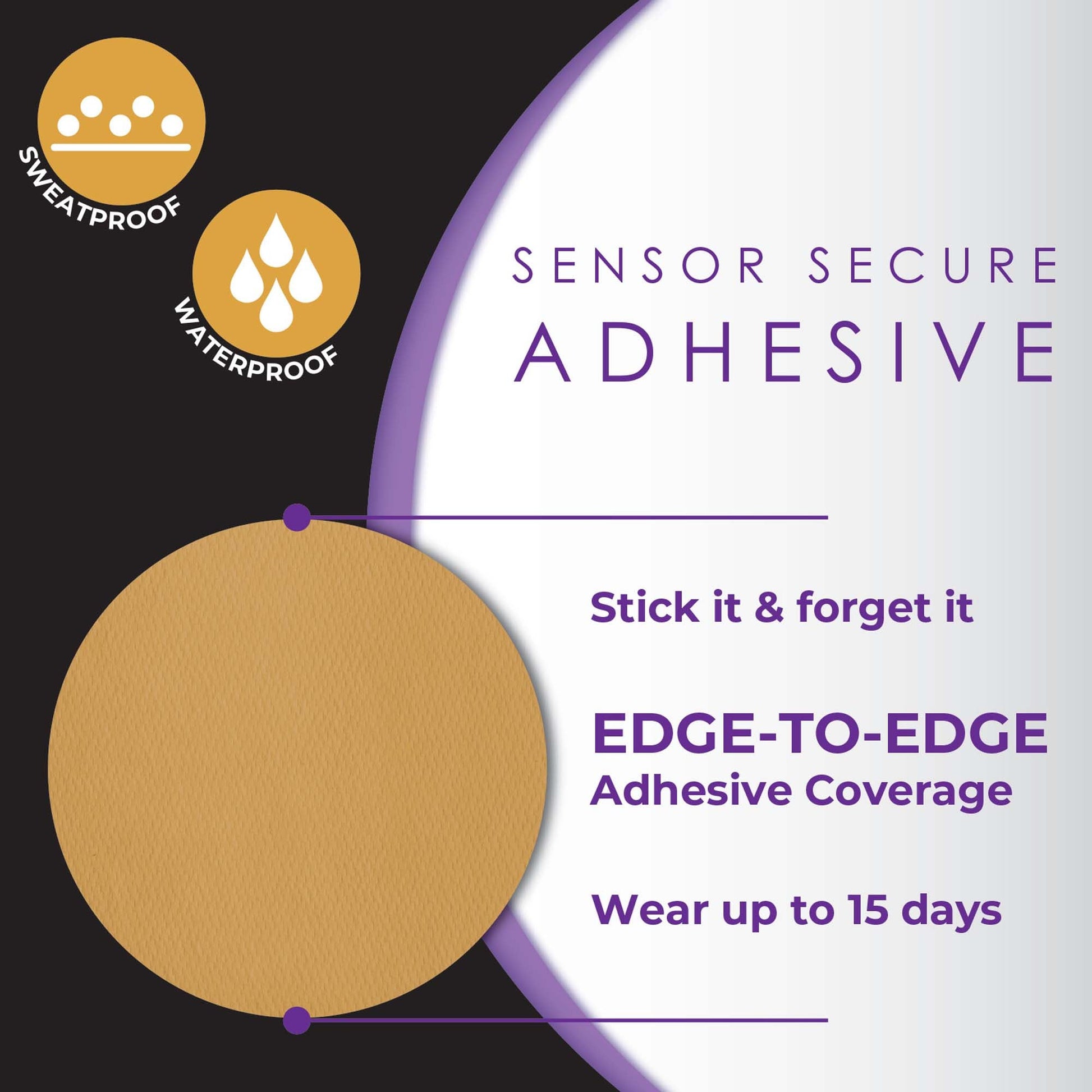 CoverGuard Sensor Overpatch Tan For Dexcom G7 Sensor