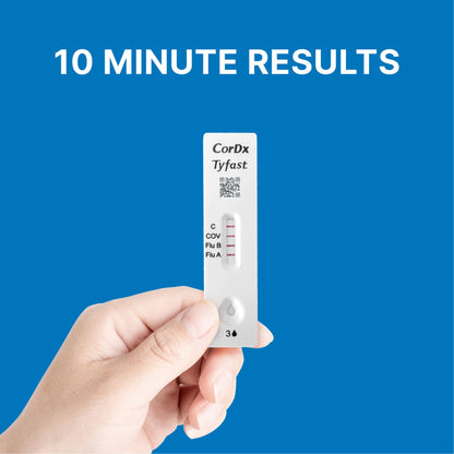Tyfast Respiratory Test Kit Flu A/B & COVID-19 At Home Multiplex Rapid Test 1 Test per Kit