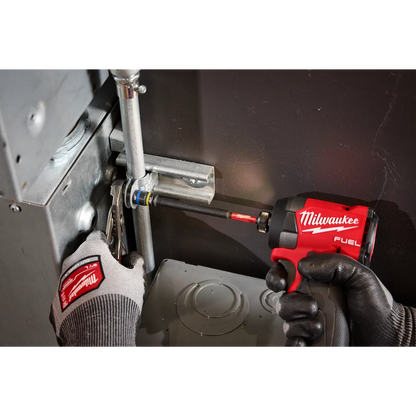 Milwaukee SHOCKWAVE Impact Duty 5/16” and 3/8” x 6” QUIK-CLEAR 2-in-1 Magnetic Nut Driver 49-66-4746 | 1/4" Drive