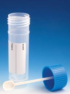 Stool Specimen Container (1 oz.) Screw Cap with Sampling Device Patient Information