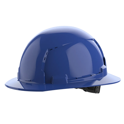 Milwaukee BOLT Red Full Brim Vented Hard Hat w/6pt Ratcheting Suspension (USA) - Type 1, Class C 48-73-1225