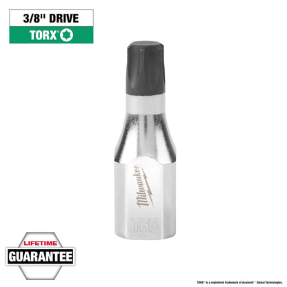 Milwaukee 3/8" Drive T55 TORX Bit Socket 45-34-1018 | 3/8 in Drive