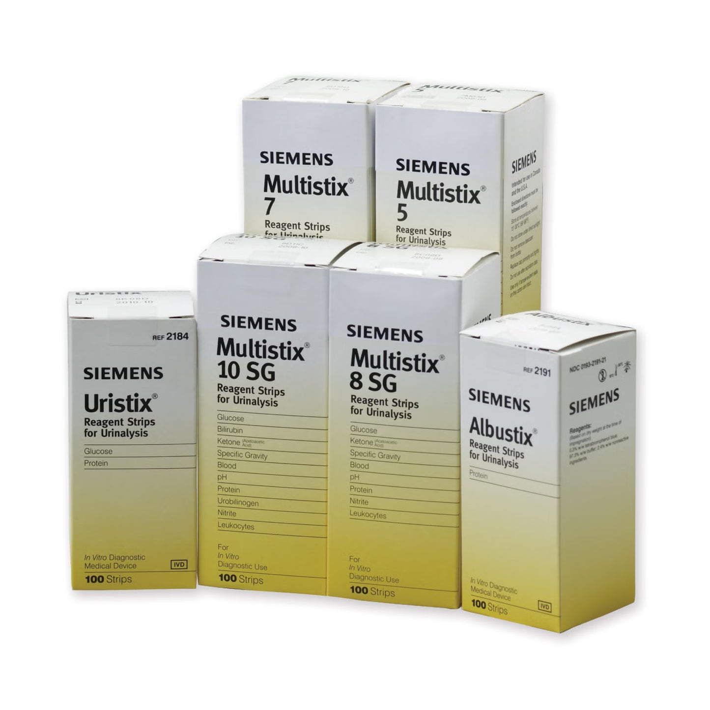Uristix® Urinalysis Reagent for Glucose and Protein tests, Visual Read