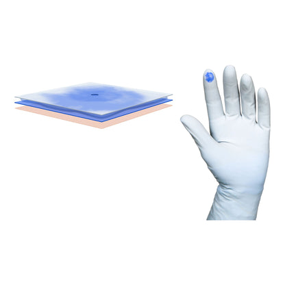 Sterile Biogel® PI Indicator® Underglove Polyisoprene Surgical Gloves, Blue - view 2