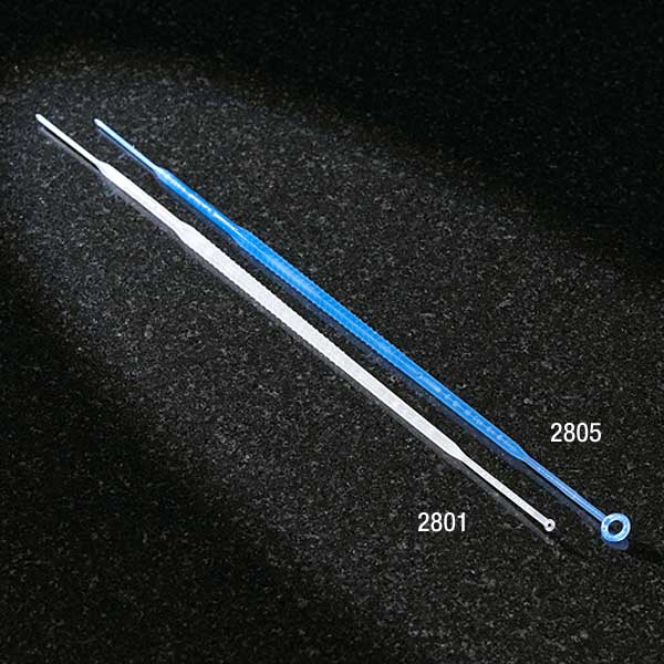 Inoculation Loops, 1 µL Flexible PS with Needle — Sterile, Natural, 1000/Case | Globe Scientific