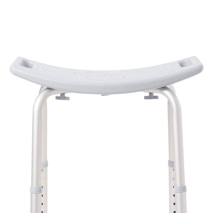 McKesson Aluminum Bath Bench Without Backrest, 15.5 – 19.5 Inch, Gray