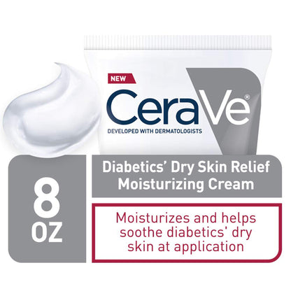 CeraVe® Diabetics' Dry Skin Relief Moisturizing Cream, Tube