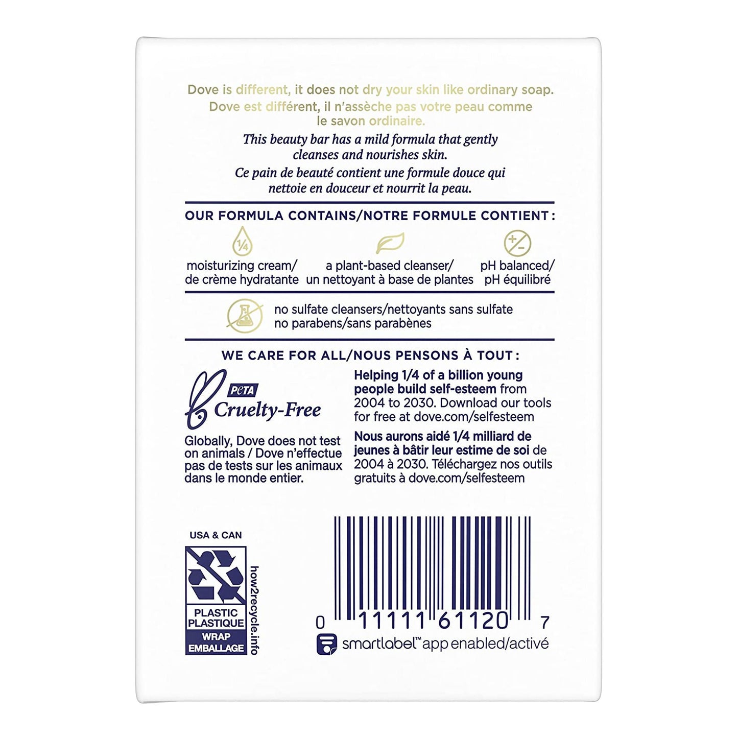 Dove Sensitive Skin Soap Bar Individually Wrapped Unscented