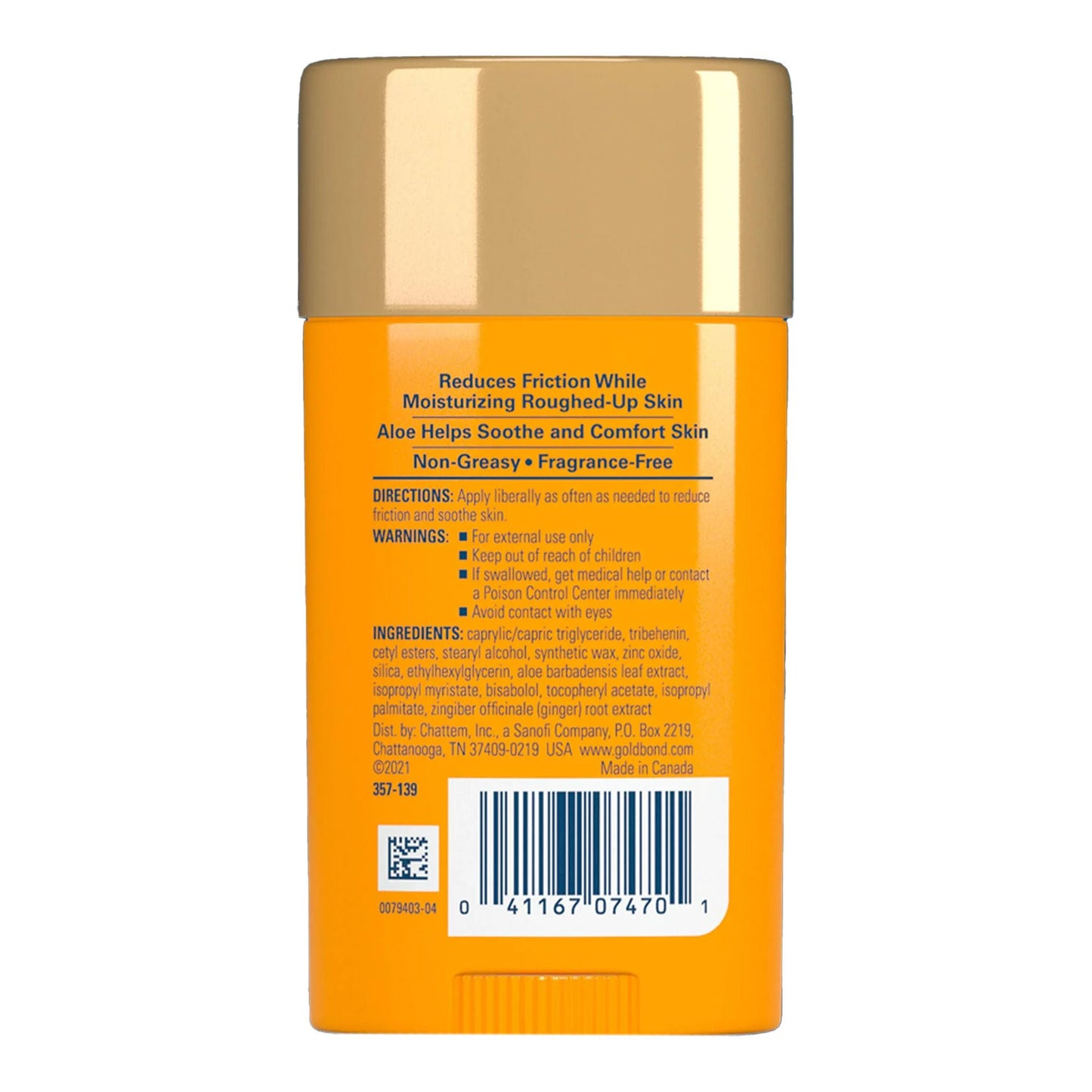 Gold Bond® Friction Defense Stick with Aloe, Comforts & Moisturizes Rough Skin