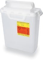 BD Sharps Container Pearl Base 12-1/2 H X 10-4/5 W X 6 D Inch Horizontal Entry