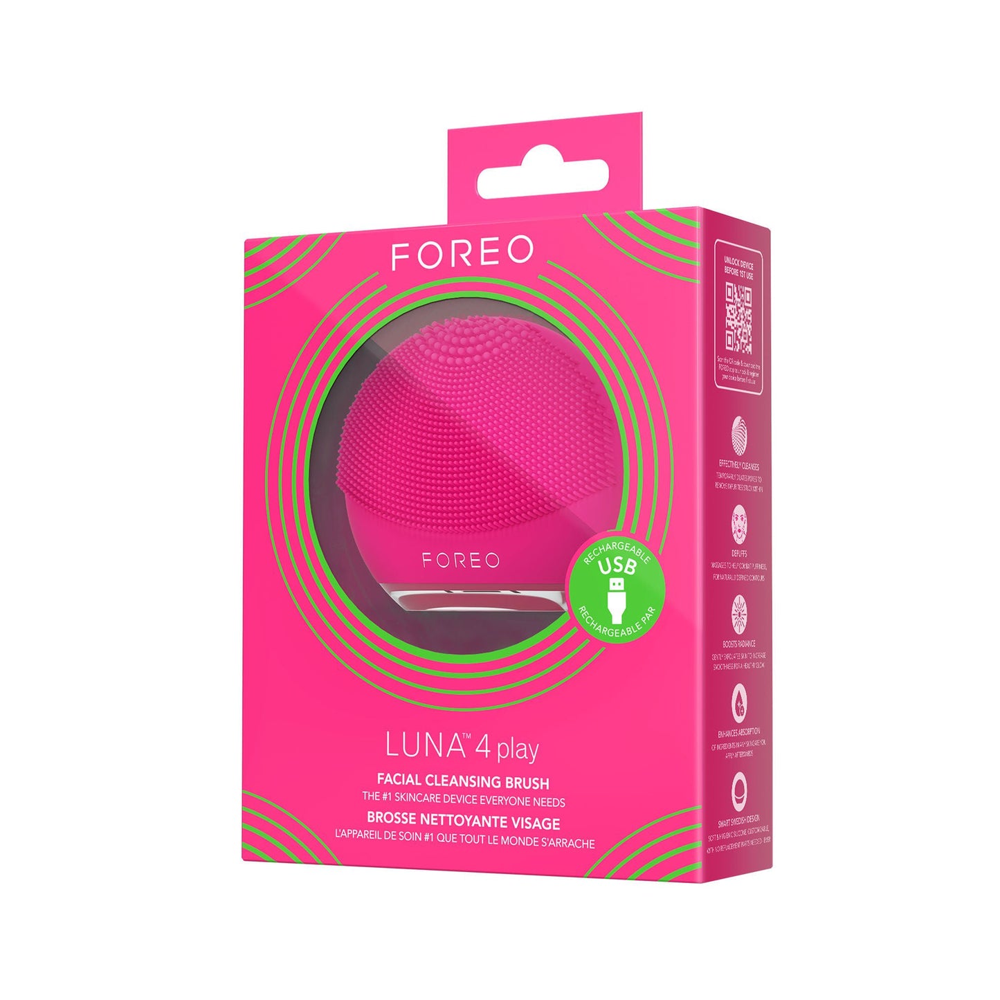 LUNA 4 Play Facial Cleansing Brush Silicone Cherry Up