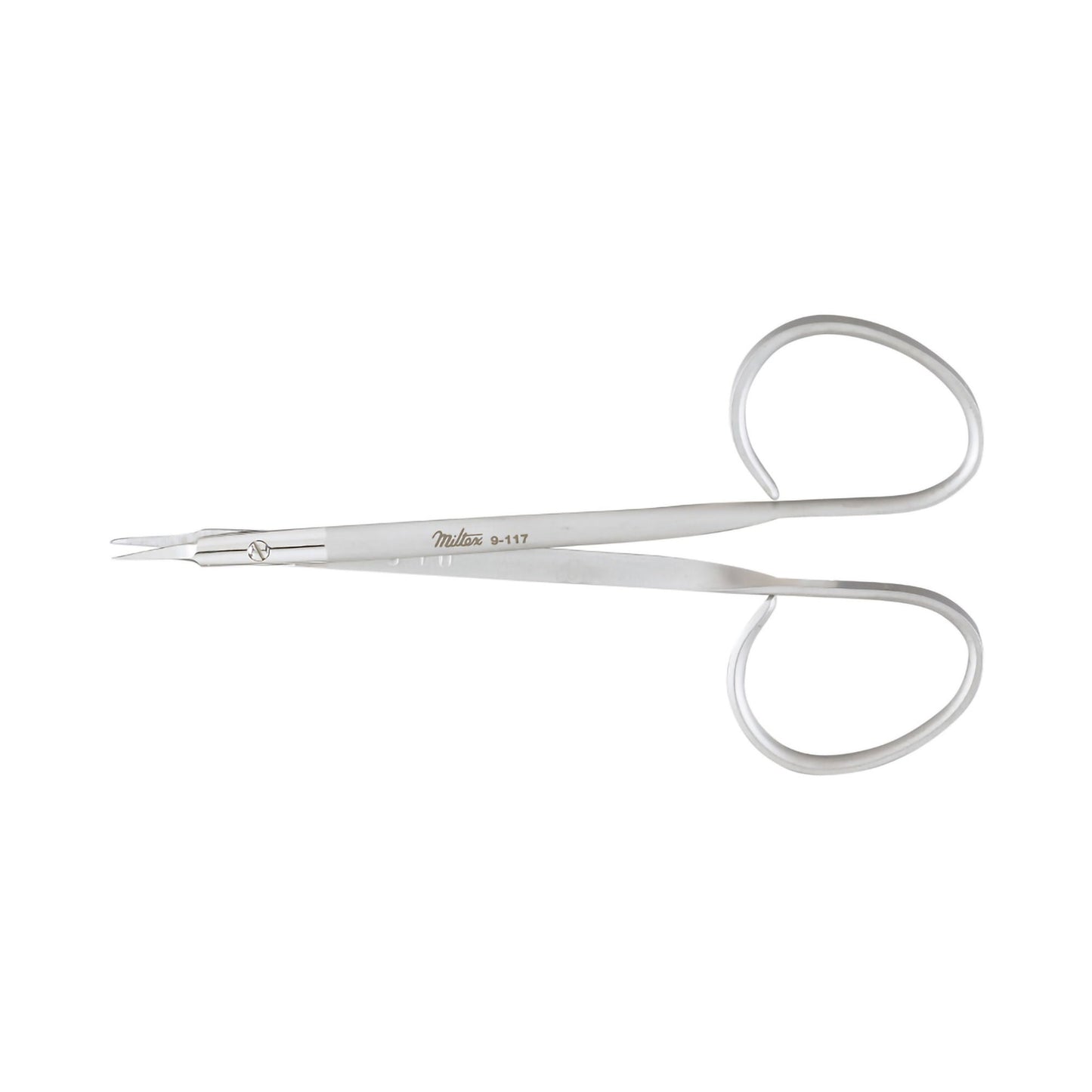 Miltex Suture Scissors 4-7/8 Inch Length OR / Surgical Grade German Stainless Steel NonSterile Finger Ring Handle Curved Sharp Tip / Sharp Tip