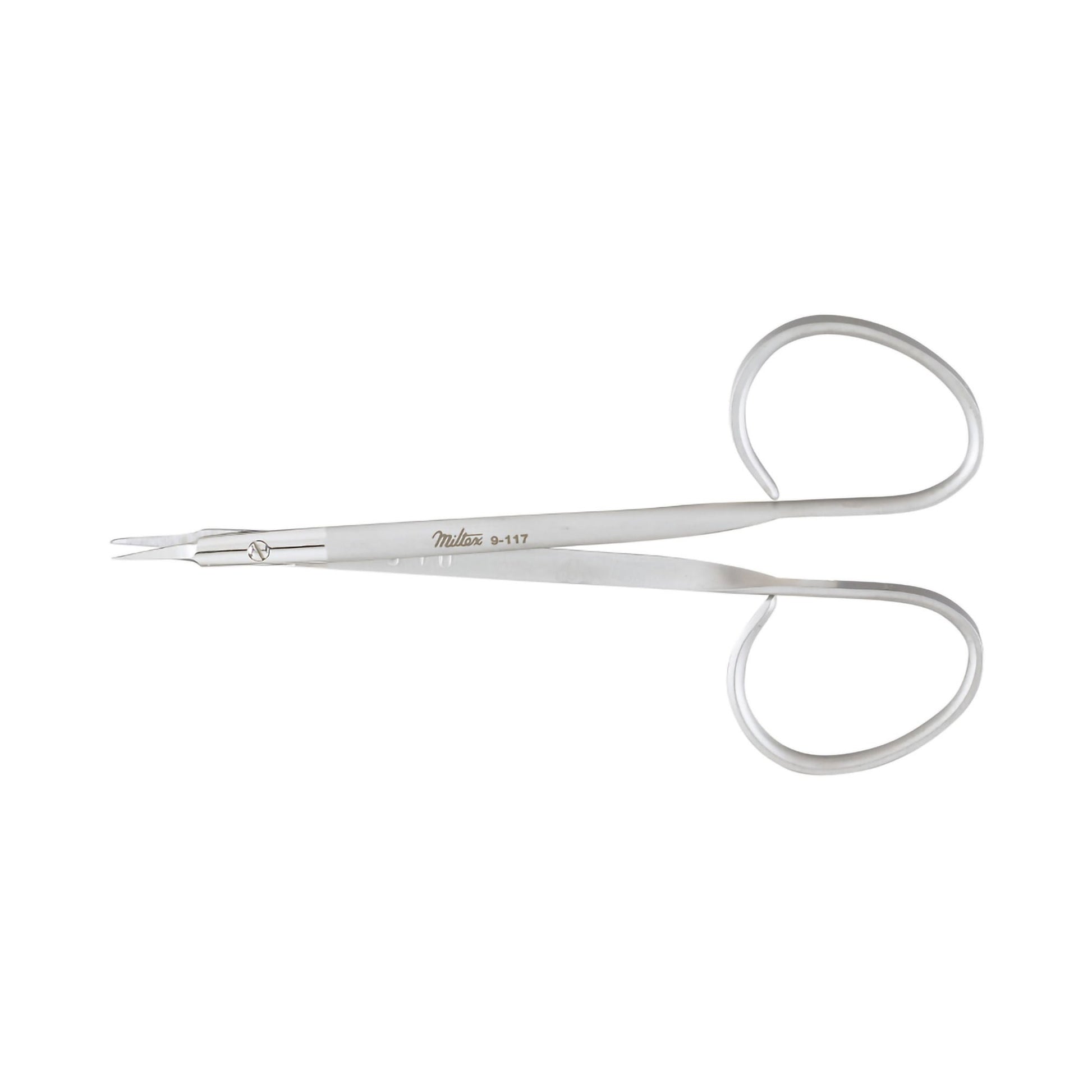Miltex Suture Scissors 4-7/8 Inch Length OR / Surgical Grade German Stainless Steel NonSterile Finger Ring Handle Curved Sharp Tip / Sharp Tip