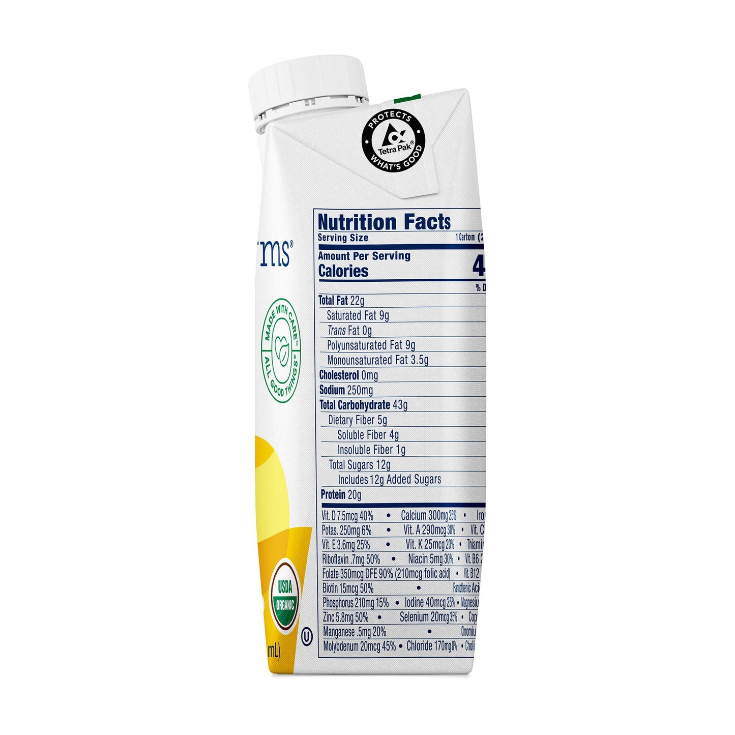 Kate Farms® Renal Support 1.8 Vanilla Nutrition Shake, carton