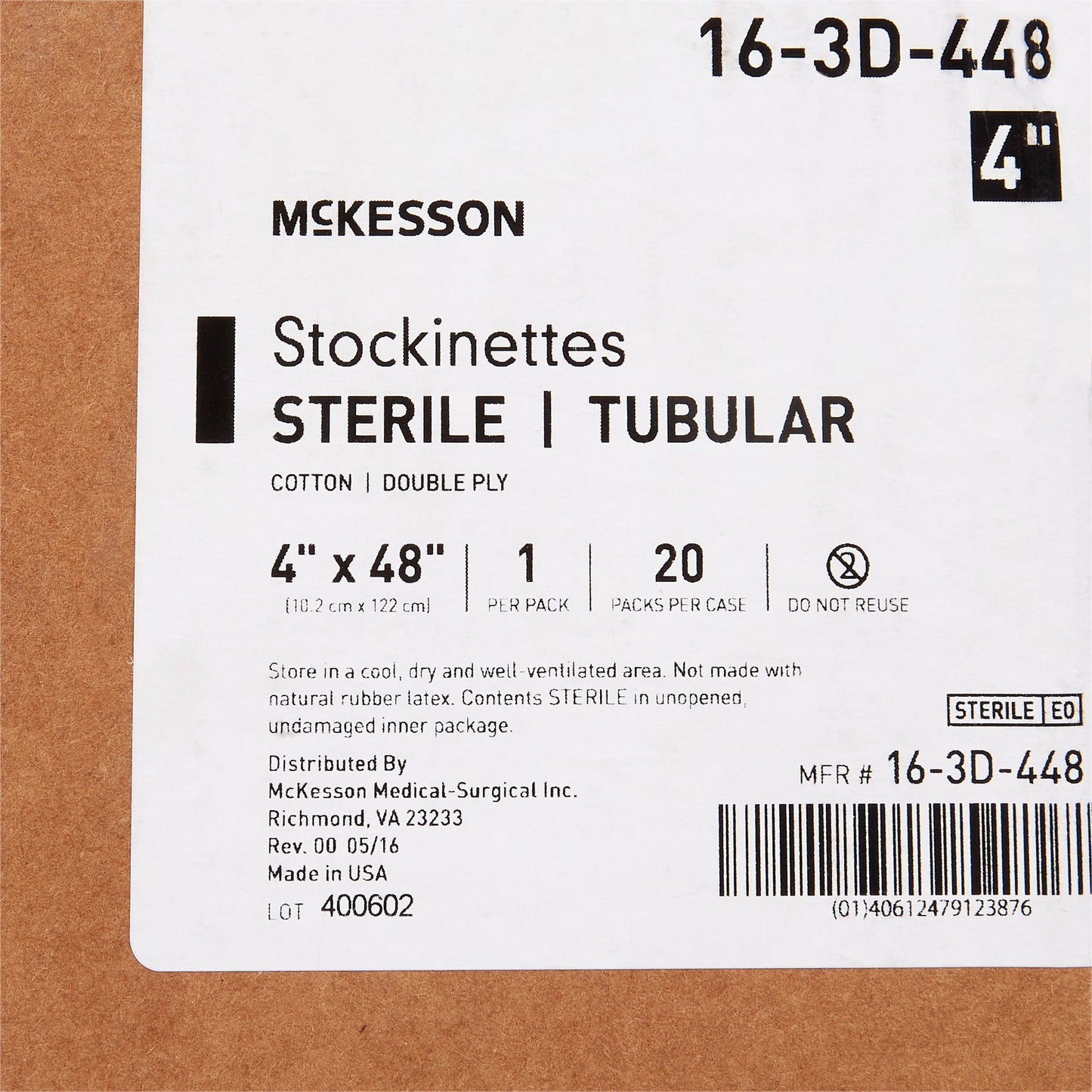 McKesson Beige Cotton Tubular Stockinette