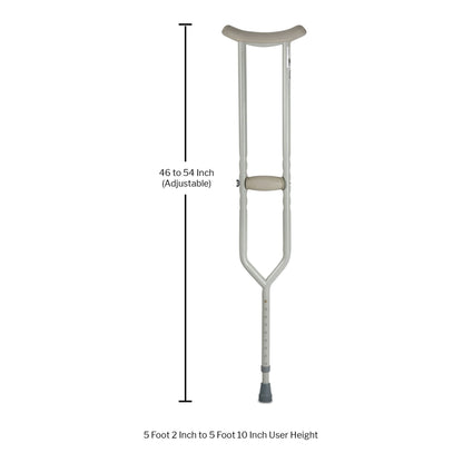 McKesson Underarm Crutches, 5'2" – 5'10"