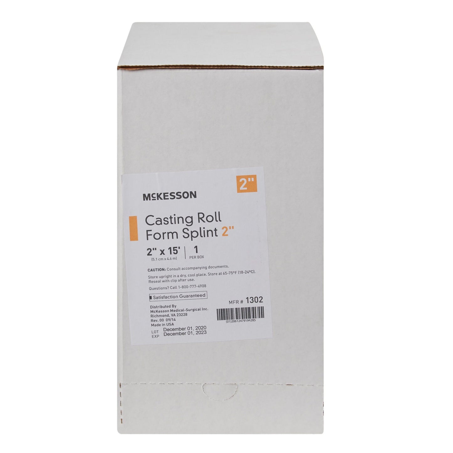 McKesson White Casting Roll Form Splints