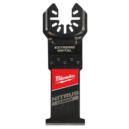 Milwaukee 1-3/8" NITRUS Carbide Extreme Metal Universal Fit Oscillating Multi-Tool Blade (1 PK) 49-25-1561 | 2 in Blade Length, Carbide