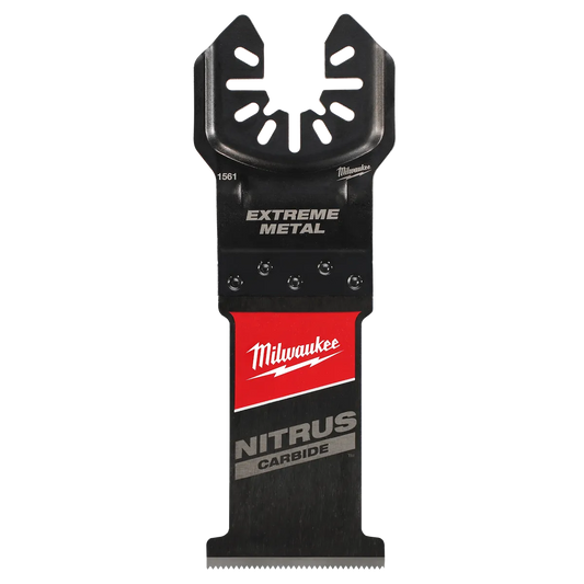 Milwaukee 1-3/8" NITRUS Carbide Extreme Metal Universal Fit Oscillating Multi-Tool Blade (1 PK) 49-25-1561 | 2 in Blade Length, Carbide