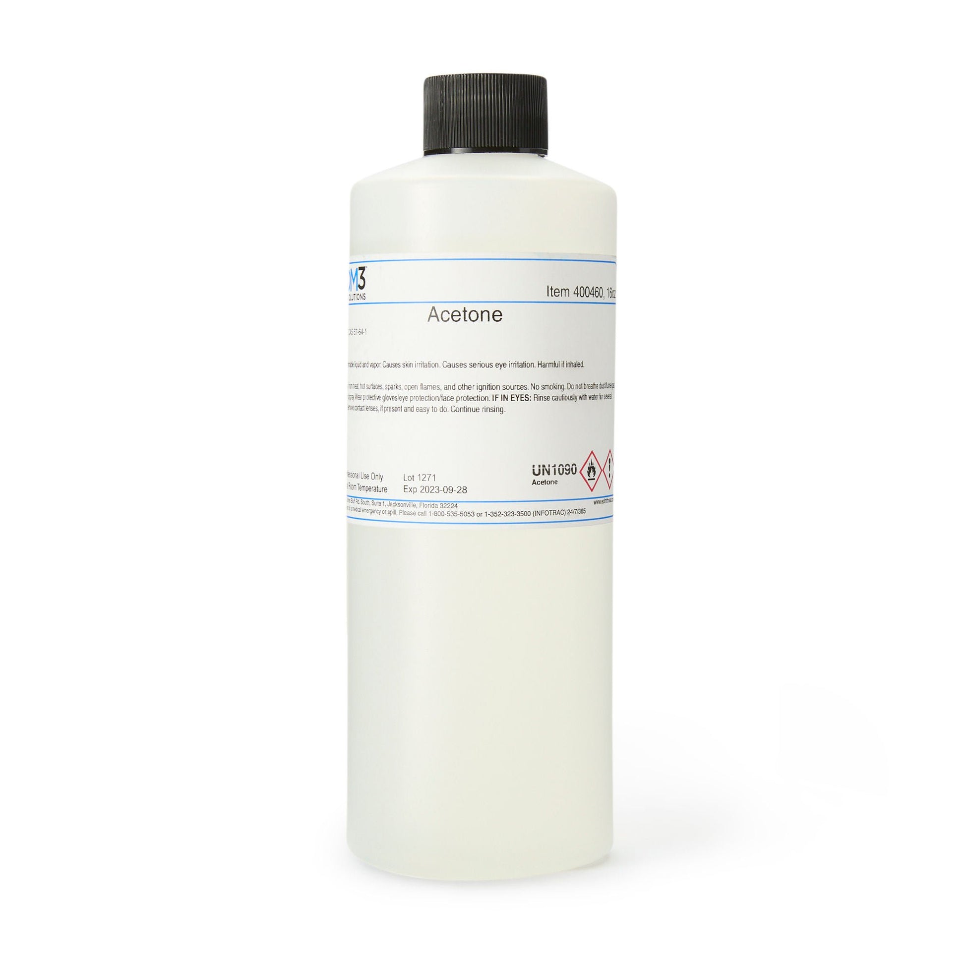 EDM 3 Acetone Chemistry Reagent, 16-ounce Bottle