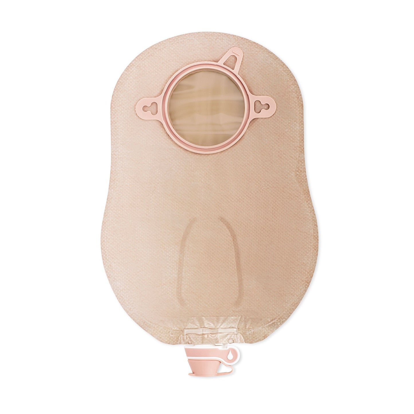 New Image™ 18914 Two-Piece Beige Urostomy Pouch, Flange, Blue Match