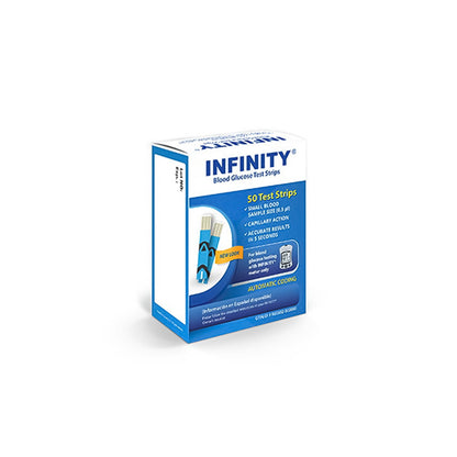 Infinity Blood Glucose Test Strips 50 Strips For Infinity Blood Glucose Meters