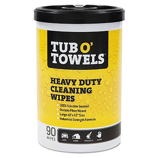 Tub O' Towels Multi-Purpose Towel, Orange, Canister, 45 oz (TW90)