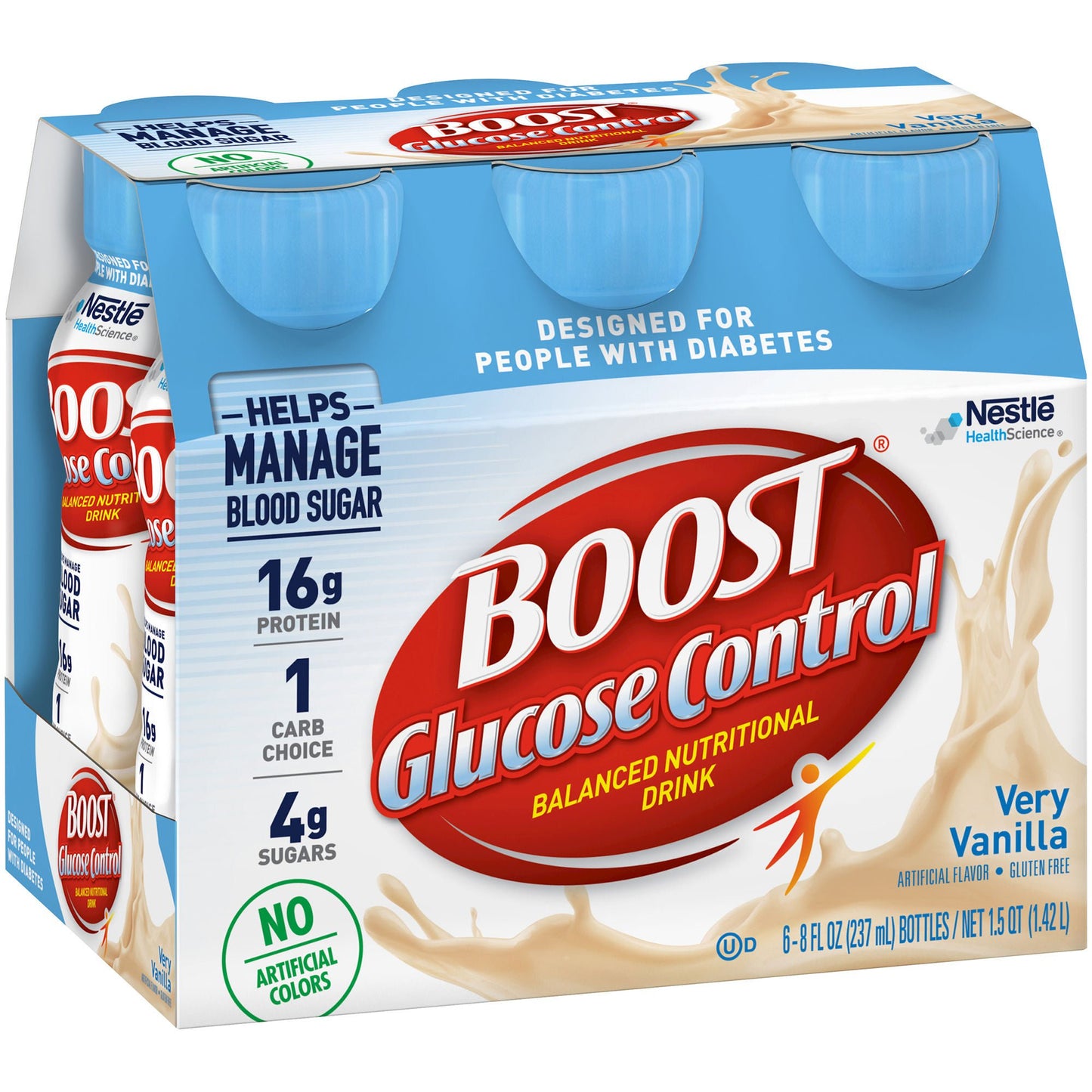 Boost® Glucose Control Vanilla Balanced Nutritional Drink, Bottle
