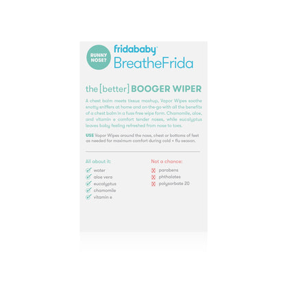 BreatheFrida™ the BoogerWiper Nose + Chest Wipes