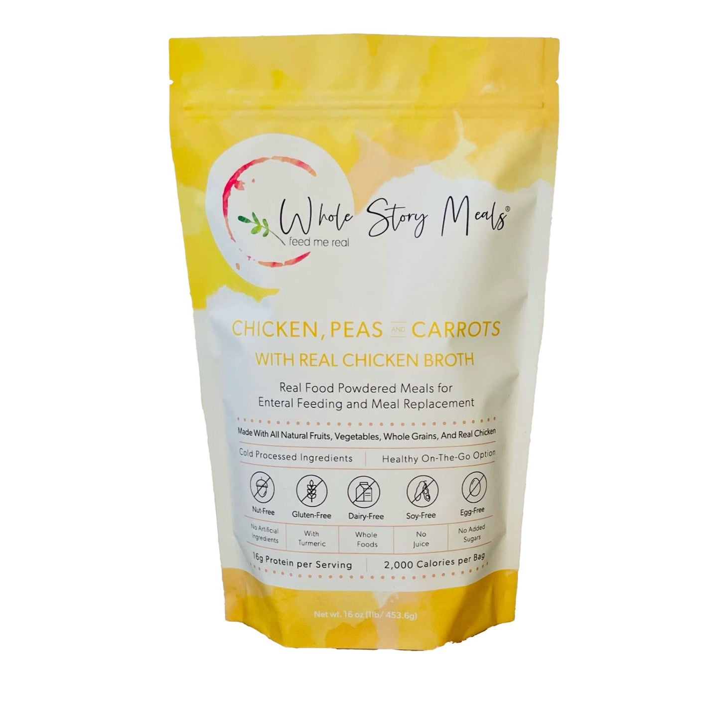 Whole Story Meals Oral Supplement Chicken / Peas / Carrot Flavor Powder Pouch
