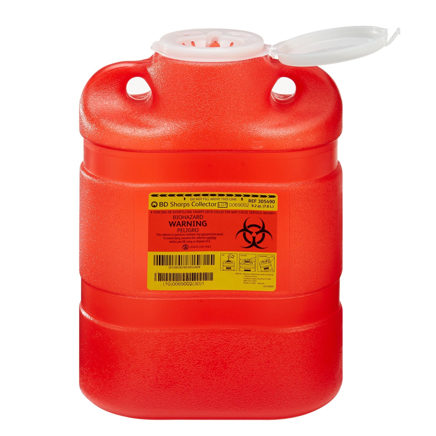 BD Sharps Container, 8.2 Quart