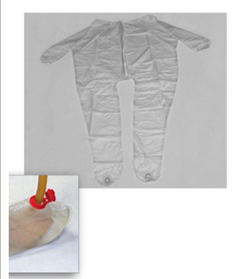 Mort-Port Post Mortem Unionall 2X-Large PVC Zipper Closure, 1/2 Length