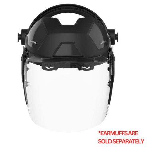 HexArmor standalone face shield with ratchet suspension