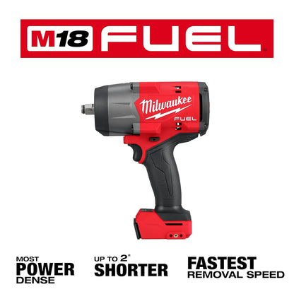 Milwaukee M18 FUEL 1/2" High Torque Impact Wrench with Friction Ring 2967-20 | M18 Battery, POWERSTATE Brushless