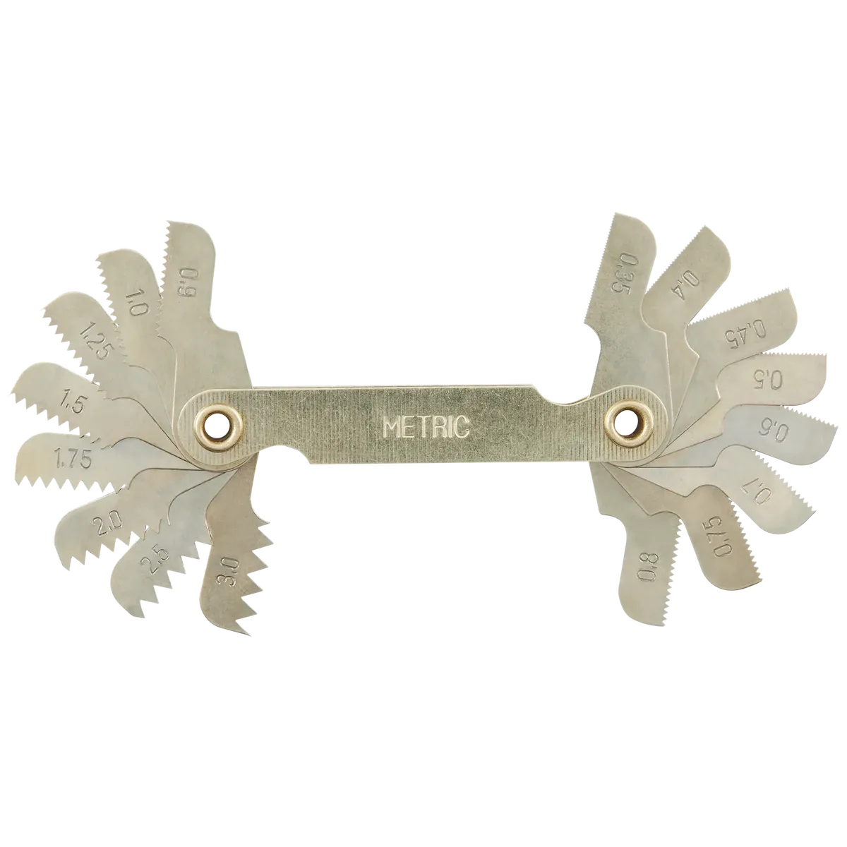 Milwaukee 0.35-3.00 mm Metric Thread Pitch Gauge 49-57-5012 | Metal