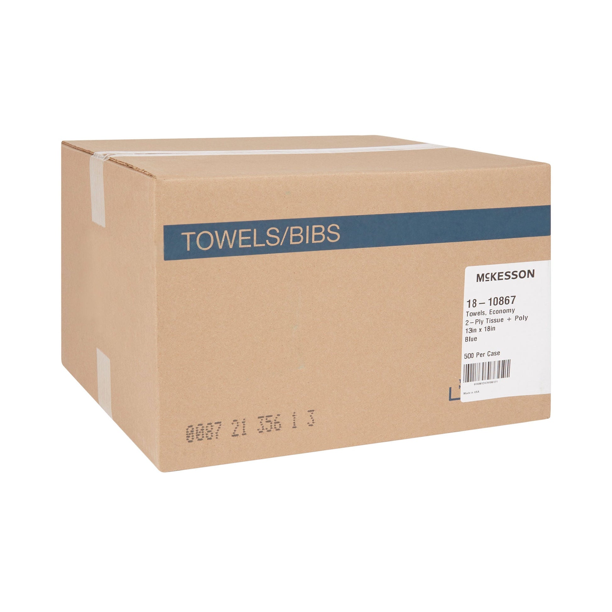 McKesson Deluxe Nonsterile Blue Procedure Towel